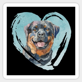 Rottweiler Portrait Sticker